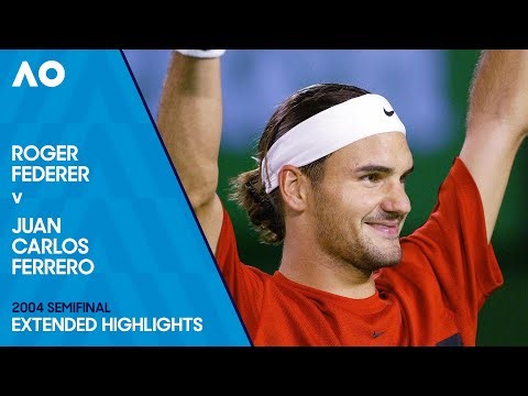 Roger Federer v Juan Carlos Ferrero Extended Highlights | Australian Open 2004 Semifinal