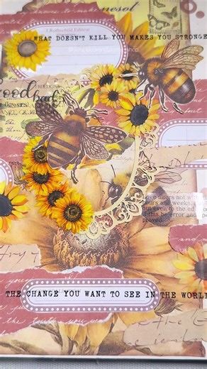 Spring Bumblebee Scrapbooking Ideas for Creative Journals