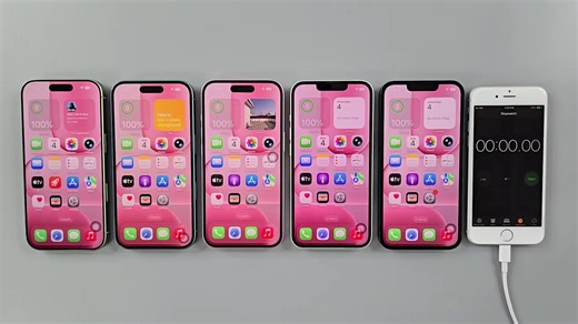 iPhone 17 vs 16 vs 15 vs 14 vs 13 - Battery Drain Test #iphone #apple | iphone 15