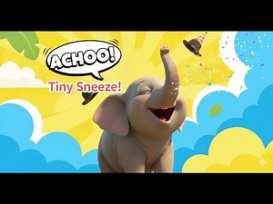 Big Elephant, Tiny Sneeze! 🤧🐘 | Funny Animal Kids Song