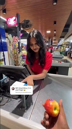 NFC Smart Ring Payment 💳💍 | Future is Here! #shorts #tech #nfc #gadgets #hightech