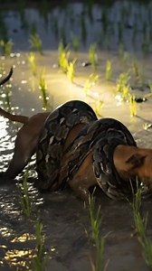 Python vs Dog at Night😭🐍🐕 | happy hour