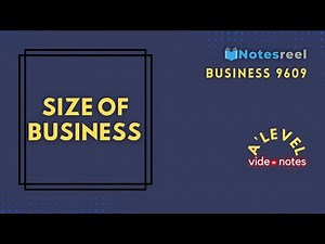 Size of Business | A Level Notes Business 9609