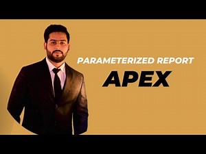 How to Make Parameterized Report in Oracle Apex