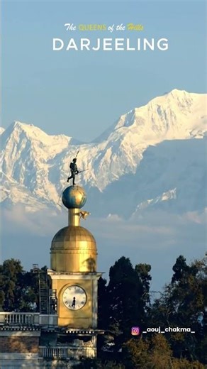 Darjeeling Morning View 🌄 | Kanchenjunga, Drone Town View & Toy Train #Shorts
