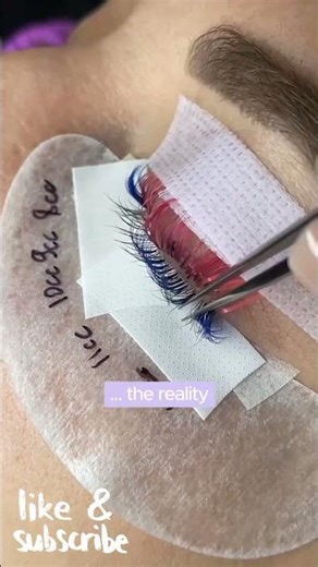 Instagram vs Reality: Lash Sets Take Time 👀 #lashartist #lashtruth #lashes