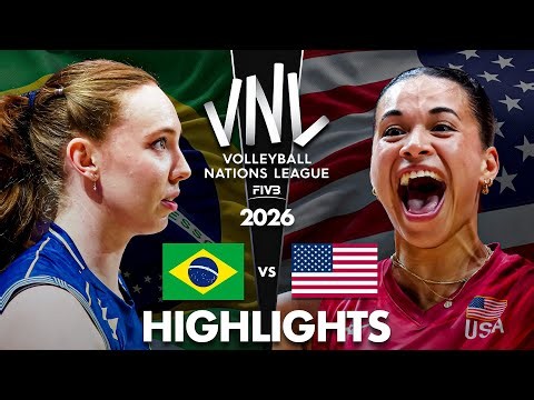 USA 🇺🇸 vs Brazil 🇧🇷 | Highlights | Women's VNL 2026