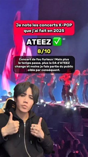 Vous avez été à des concerts de K-Pop cette année ? ATEEZ, Stray Kids, Blackpink, et j’en passe c’était la folie en France et dans le monde haha Bien sûr, c’est mon avis et il n’est en aucun cas dénigrant envers les artistes que je respecte chacun individuellement ! Il s’agit juste de mon ressenti le Jour J et je suis super content d’avoir pu être présent 🙏 #kpop #kpopconcert | The French Livai