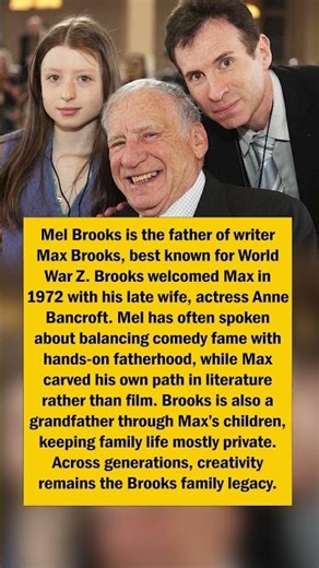 Mel Brooks’ Creative Family Legacy