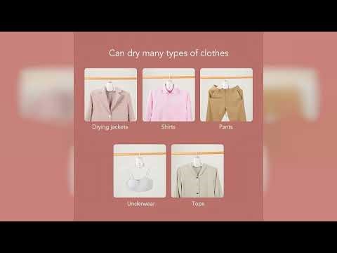 Review: Travel Portable Clothes Dryer Hanger Electric Mini Compact Heated Air Dryers Machine f...