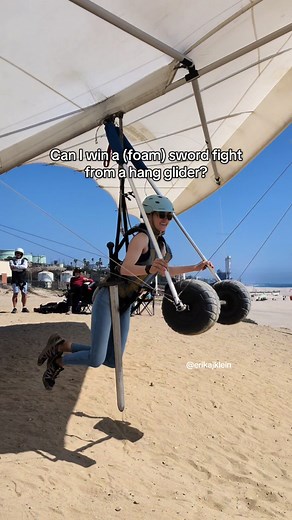 Hang Gliding Sword Fights with Foam Props