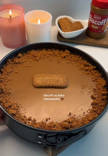Easy No-Bake Biscoff Cheesecake Recipe 🤎