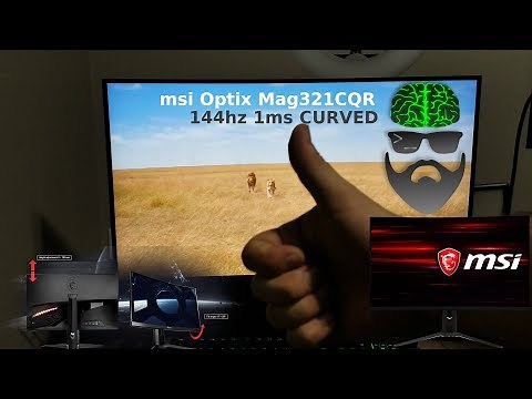 msi Optix MAG321CQR 32" Curved Freesync 1440p Monitor Review
