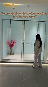 How to achieve dry-wet separation in a shower area? #shorts #slidingdoors