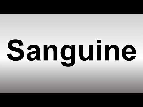 How to Pronounce Sanguine