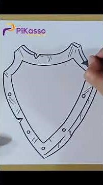 How to Draw a Shield Easy in Less Than One Minutes