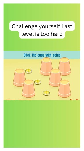 hard level shell &shuffle cup game🎯 #attentioneconomy #focuschallenge #shellgame #mindyourdecisions