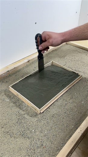 Pouring a Concrete Slab 🧱 Mini House Foundation #miniatureconstruction
