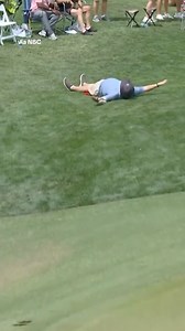 MAN DOWN! 😂 Who remembers this moment from last year’s Valero Texas Open 😅 | Golf on CBS