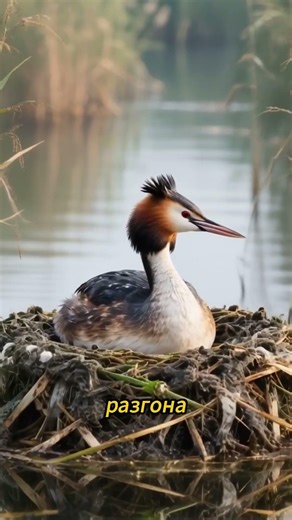 The grebe is a bird that "lives" on water and confuses asphalt with a lake. Globarium #facts #sci...