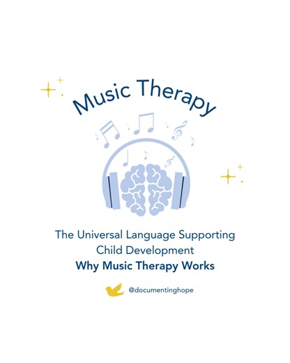 What Makes Music Therapy So Powerful for Children? Music is the great communicator — engaging, motivating, and processed in both the right and left sides of the brain. That means a single music therapy session activates sensory, motor, emotional, memory, and language centers all at once. Because of this whole-brain activation, music therapy can help children: • Improve speech and language • Boost memory and cognitive skills • Reduce anxiety and support emotional regulation • Strengthen motor dev
