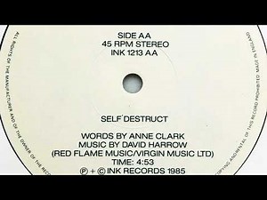 Anne Clark With David Harrow • Self Destruct (1985)