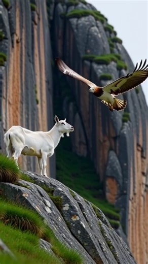 wildlife moment! #goat #eagle