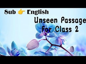 Class 2 English Unseen passage with Questions & Answer. See description 👇 for more/ St2/Gr2 #english