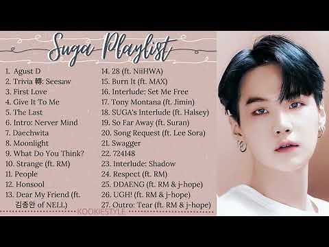 BTS Suga Playlist 2022 | Solo & Cover songs