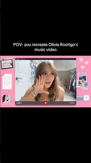 one night i was bored in bed and re-made olivia rodrigo’s music video🩷 #oliviarodrigo #livies