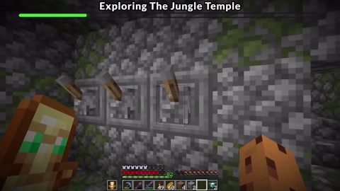 Rebuilding the jungle temple in Minecraft hardcore survival