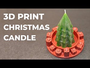 How to 3D Print Molds for a Christmas Candle + Cast a Concrete Coaster