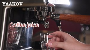 YAAKOV touch coffee maker with grinder Semi automatic espresso machine with milk frother,with hot boil, Commercial-style Steam Wand for Latte, Cappuccino