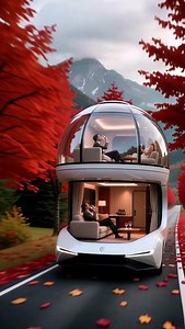 Romantic Road Trip in the Future ❤️🍁#viral #miniature #dreamrv #3danimation #shorts
