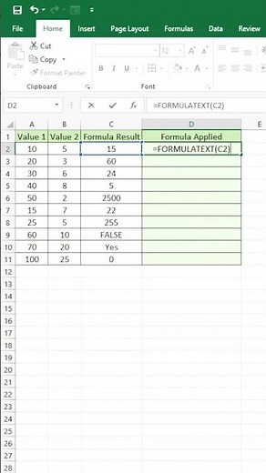 FORMULATEXT Function in Excel – Show Formula as Text! | Excel Tips & Tricks #excel