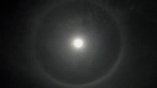 Giant halo appears around the moon. Here’s what caused it