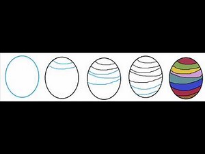 How To Draw An Easter Egg Easy Simple Step By Step Drawing Tutorial