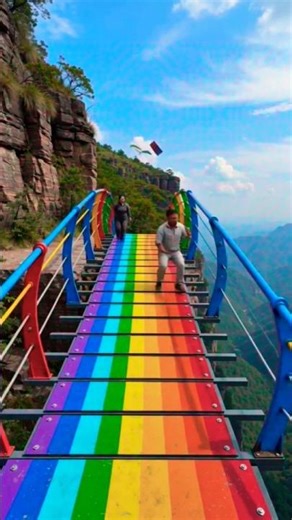 Walking through the Rainbow Bridge, one beautiful moment at a time 🌈🚶