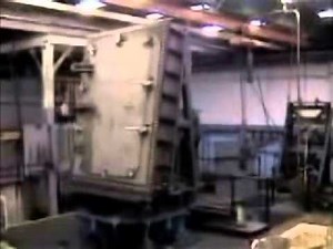 Medium weight shock test on a watertight ship door.