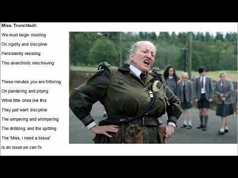 The Smell Of Rebellion Matilda Musical Lyrics