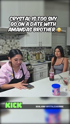 crystal is too shy go on a date with Amandas brother 😳#amandasoliss #crystalizaguirre #fyp
