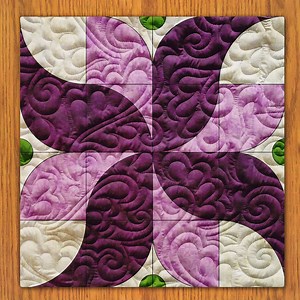 Drunkard Roses Quilt Block PDF Pattern With Video Tutorial || 16, 18, 20, 22, and 24 Inch Size Versions Included - Etsy