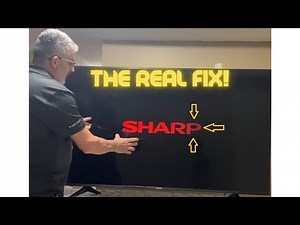 THE REAL FIX for Sharp LC65N7004U 65" UHD LED TV That Turns Off After SHARP Splash Screen Appears.