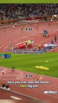 Fastest 3rd & 4th Leg in Track History Jamaica’s Legendary 4x100 #TrackAndField#Olympics #UsainBolt