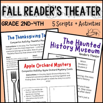 Reader’s Theater Scripts Fall | SEL Dramatic Play & Literacy Activities for Kids