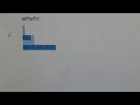 How to remove blue background on Microsoft Word