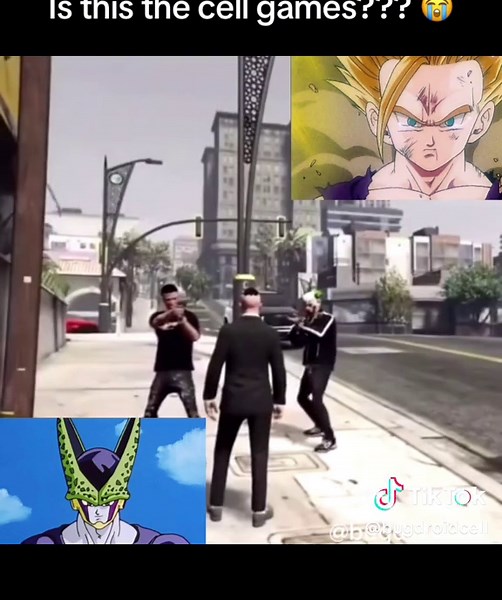 I don’t remember the cell games goin like this #dragonballz #dbz #dragonball #dragonballsuper #dbs #fyp #fypシ゚viral #meme #memestiktok #gta #gohan #cell #anime