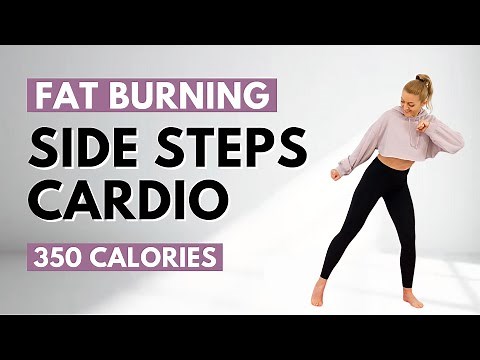🔥SIDE STEPS CARDIO🔥LOW IMPACT CARDIO for WEIGHT LOSS🔥KNEE FRIENDLY🔥NO JUMPING🔥350 CAL🔥