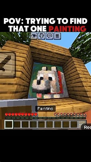 Trying to find the painting😭 #minecraft #gaming #goviral