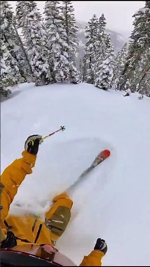 Deep Snow In Lake Tahoe, CA This Weekend! We had this entire zone to ourselves...